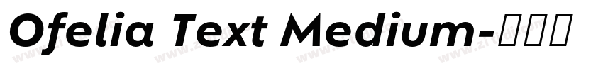 Ofelia Text Medium字体转换